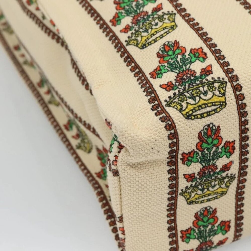 GUCCI Gucci Garden Boutique Tote Bag Canvas Beige - Picture 9 of 14